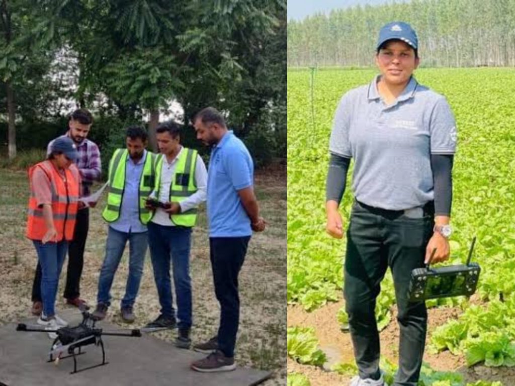 A Safe Way to Spray Crops? Haryana’s 1st Female Agri Drone Pilot Aids Thousands of Farmers